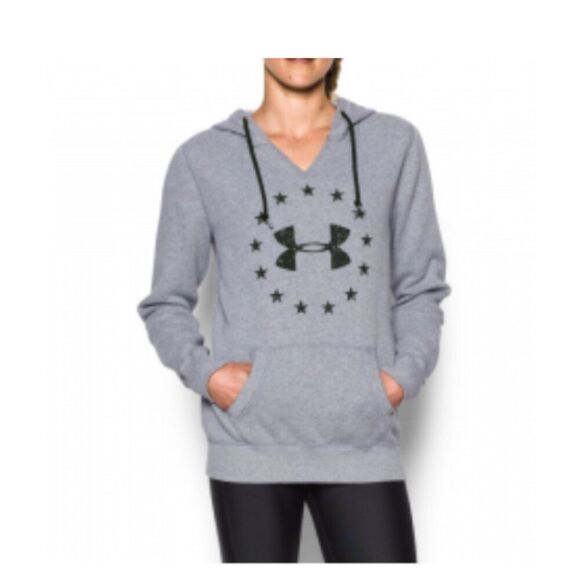 Under Armour Women's Freedom Logo Favorite Fleece Hoodie Size sn - Picture 1 of 4